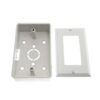 1-Pack Surface Mounted Switch Socket Backbox with Single Gang Mount Panel