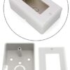 1-Pack Surface Mounted Switch Socket Backbox with Single Gang Mount Panel