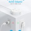 10FT 2 Prong Power Strip, Yozisital 2 Prong to 3 Prong Outlet Adapter, Flat Extension Cord, Charging Station with Rotating Plug, 6 Outlets 4 USB(2... 10FT 2 Prong Power Strip, Yozisital 2 Prong to 3 Prong Outlet Adapter, Flat Extension Cord, Charging Station with Rotating Plug, 6 Outlets 4 USB(2...
