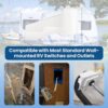 14 Pack Switch Socket Mounting Claws Plastic Outlet Mounting Tabs for Most Standard RV Camper Trailer Outlets & Switches, Universal RV Outlet Retainer 14 Pack Switch Socket Mounting Claws Plastic Outlet Mounting Tabs for Most Standard RV Camper Trailer Outlets & Switches, Universal RV Outlet Retainer