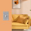 (1PCS) Bling Silver Rhinestone Light Switch Cover Shiny Crystal Sparkle Wall Plate Cover