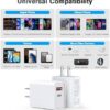 [2 Pack] LCGENS USB C Wall Charger Block 20W, Dual Port PD Power Delivery Fast Type C Charging Block Plug Compatible with iPhone...