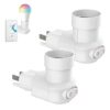 2 Pack Outlet to Socket Adapter, 360° Rotatable Plug in Light Bulb Socket with On/Off Switch, 3-Prong Outlet to E26 E27 Screw Base Bulb Socket (ETL... 2 Pack Outlet to Socket Adapter, 360° Rotatable Plug in Light Bulb Socket with On/Off Switch, 3-Prong Outlet to E26 E27 Screw Base Bulb Socket (ETL...