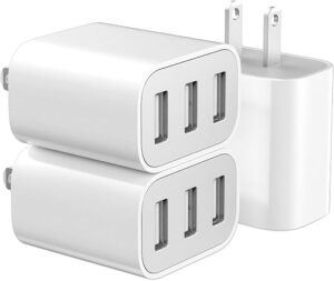 3-Port USB Wall Charger,Compatible with iPhone 14/13/12/11 Pro Max,Mini,SE,XR,XS MAX,XS, X,8 Plus, iPad Pro, Air, Mini,Samsung Galaxy S5 S6 S7... 3-Port USB Wall Charger,Compatible with iPhone 14/13/12/11 Pro Max,Mini,SE,XR,XS MAX,XS, X,8 Plus, iPad Pro, Air, Mini,Samsung Galaxy S5 S6 S7...