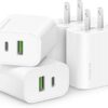 4 Pack USB C Charger Block,20W USB-C & USB-A Port Charger,for i Phone 17/16/15/14/13/12/11/X/8, i Pad and More 4 Pack USB C Charger Block,20W USB-C & USB-A Port Charger,for i Phone 17/16/15/14/13/12/11/X/8, i Pad and More