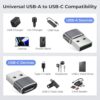 Basesailor USB to USB C Adapter,USBC Female to USB A Male Adapter,Type C Converter Charger for iPhone 17 17e Pro Max,16 15,Apple Watch iWatch S11...