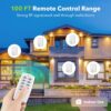 BN-LINK Mini Wireless Remote Control Outlet Switch Power Plug in for Household Appliances, Wireless Remote Light Switch, LED Light Bulbs, White (2...