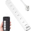 BN LINK Smart Plug Power Strip，Surge Protector with 6 Individually Controlled Smart Outlets, 4 USBs (incl. 20W USB-C), Compatible with Alexa and...