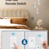 DEWENWILS Remote Control Light Socket, Wireless Light Switch for Pull Chain Light Lamp Fixtures, 100FT Range, No Wiring Needed, ETL Listed(1 Wall...