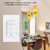 DEWENWILS Remote Control Light Socket, Wireless Light Switch for Pull Chain Light Lamp Fixtures, 100FT Range, No Wiring Needed, ETL Listed(1 Wall...