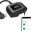 EIGHTREE Outdoor Smart Plug Waterproof IP44, Smart Outlet Plug with 2 Independently Controlled Outlets, Compatible with Alexa and Google Assistant,...