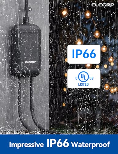 ELEGRP PQR20 Outdoor Smart Plug Waterproof IP66, WiFi Plug with 2 Individually Sockets, Compatible with Alexa & Google Assistant, Smart Outdoor...