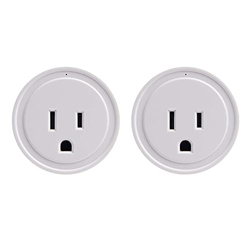 Energizer Connect Smart WiFi Plug 2 Pack, Mobile Connect App Enabled, Voice Controlled, Alexa, Echo, Siri, Hey Google Enabled, No Hub Required,...
