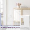 ENERLITES Combination Decorator Rocker/Blank Outlet Wall Plate, Standard Size, 2-Gang 4.50 inch x 4.57 inch Light Switch Cover, Polycarbonate...