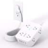 Extension Cord 10 Ft, Ultra Thin Flat Plug Power Strip Surge Protector with 8 Outlets 4 USB Ports (2 USB C), HANYCONY Outlet Extender Desk Charging...