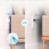 Extension Cord 10 Ft, Ultra Thin Flat Plug Power Strip Surge Protector with 8 Outlets 4 USB Ports (2 USB C), HANYCONY Outlet Extender Desk Charging...