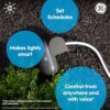 GE Cync Smart Plug, Outdoor Bluetooth and Wi-Fi Outlet Socket, Weather Resistant Plug, Works with Alexa and Google, Black (1 Pack)