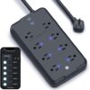 Geeni Surge Ultra Smart 8-Outlet Surge Protector – 6 Smart Outlets, 2 Always-On Outlets, 6 ft Cord, WiFi & Voice Control with Alexa/Google, 1200...