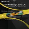 HUANCHAIN Outdoor Extension Cord 100 ft Waterproof, 16/3 Gauge Flexible Cold-Resistant Appliance Extension Cord Outside, 10A 1250W 16AWG SJTW, 3...