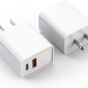 iPhone 17/16 Charger Block, 2Pack 20W Dual Port PD Fast USB C Wall Charger Adapter + USB A Quick Charging Brick Plug Compatible with iPhone...