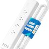 meross Smart Plug Power Strip, WiFi Flat Outlet 15A Compatible with Apple HomeKit, Siri, Alexa, Google Assistant & SmartThings, with 4 AC Outlets &...