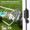Minoston Zwave Outlet Plug, 800 Series Outdoor Z-Wave LR Smart Plug, On/Off Switch, Z Wave Hub Required, IP65 Weather-Resistant Waterproof,...