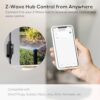 Minoston Zwave Outlet Plug, 800 Series Outdoor Z-Wave LR Smart Plug, On/Off Switch, Z Wave Hub Required, IP65 Weather-Resistant Waterproof,...
