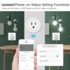 MoesGo Smart WiFi Power Dimmer Plug, Brightness Adjust Timer Socket, Tuya Smart Life App Remote Control, Compatible with Alexa and Google Home, 2...