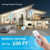 Remote Control Outlet with 2 Independent Control Sockets, Wireless Remote Light Switch Set, Remote Outlet Plug Up to 100 FT Range, FCC Certified,...
