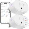 Smart Home Plug, MOOEGG 2.4GHz WiFi Smart Socket, Works with Alexa & Google Assistant, 10A Mini Smart Outlet, APP Timer, Countdown & Group Control,...
