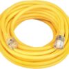 Southwire Extra Heavy Duty Extension Cord, 50Ft, 10 Gauge, 3 Conductor, High Visibility Outdoor Cord, Lighted End, Yellow, 2688SW0002