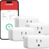 SwitchBot Smart Plug Mini, 15A Energy Monitoring, WiFi & Bluetooth Outlet, Compatible with Alexa, Google Assistant, Home Assistant, App Control,...