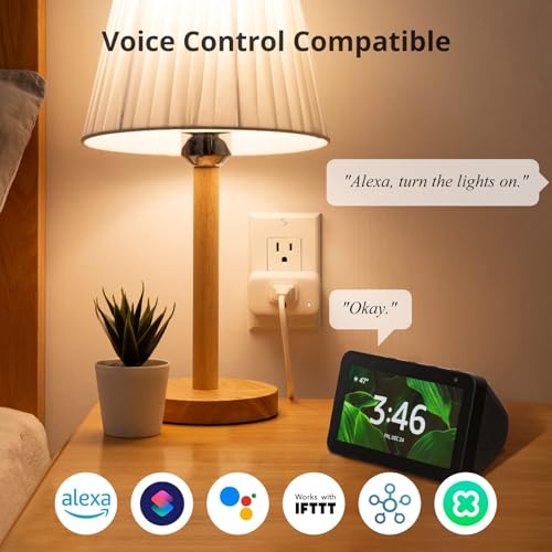 SwitchBot Smart Plug Mini, 15A Energy Monitoring, WiFi & Bluetooth Outlet, Compatible with Alexa, Google Assistant, Home Assistant, App Control,...