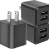 USB Wall Charger, Dual Port USB Cube Power Adapter Charger Plug Block Charging Box, Dual Port Wall Charging Adapter, Compatible for i Phone 14 13...