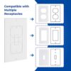 Wall Insulation Outlet Insulators Draft Sealers, 30 Pack Electrical Outlet Insulation Pads, EVA Foam Gasket for Wall, Light, Switch Socket Cover...