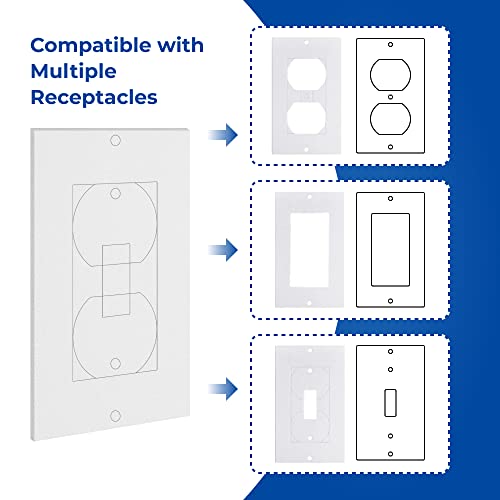 Wall Insulation Outlet Insulators Draft Sealers, 30 Pack Electrical Outlet Insulation Pads, EVA Foam Gasket for Wall, Light, Switch Socket Cover...