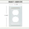 Wall Plates, Duplex Outlet Covers, Toggle Light Switch Plates, Decorator Light Switch Cover, Bamboo Fiber Material Standard Size Wall Plates of...