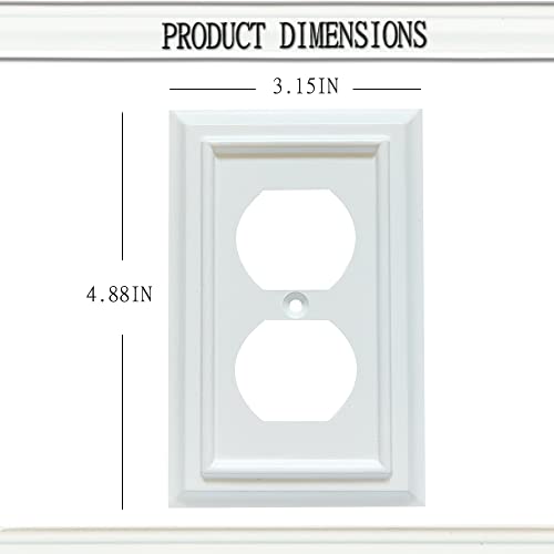 Wall Plates, Duplex Outlet Covers, Toggle Light Switch Plates, Decorator Light Switch Cover, Bamboo Fiber Material Standard Size Wall Plates of...