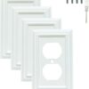 Wall Plates, Duplex Outlet Covers, Toggle Light Switch Plates, Decorator Light Switch Cover, Bamboo Fiber Material Standard Size Wall Plates of...