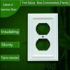 Wall Plates, Duplex Outlet Covers, Toggle Light Switch Plates, Decorator Light Switch Cover, Bamboo Fiber Material Standard Size Wall Plates of...
