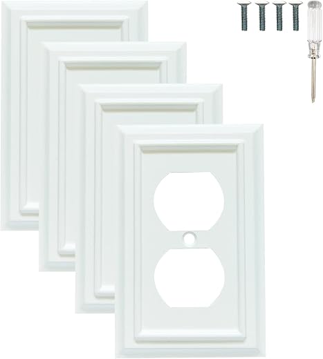 Wall Plates, Duplex Outlet Covers, Toggle Light Switch Plates, Decorator Light Switch Cover, Bamboo Fiber Material Standard Size Wall Plates of...