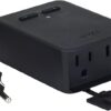 Wyze Plug Outdoor, Dual Outlets Energy Monitoring, IP64, 2.4GHz WiFi Smart Plug, Works with Alexa, Google Assistant, IFTTT, No Hub Required, Black