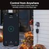 Wyze Plug Outdoor, Dual Outlets Energy Monitoring, IP64, 2.4GHz WiFi Smart Plug, Works with Alexa, Google Assistant, IFTTT, No Hub Required, Black