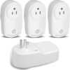ZORZA 4Pcs Motion Sensor Switch Plug in Motion Sensor Light Socket 120V/60HZ Input 120 Degrees Sensing Range